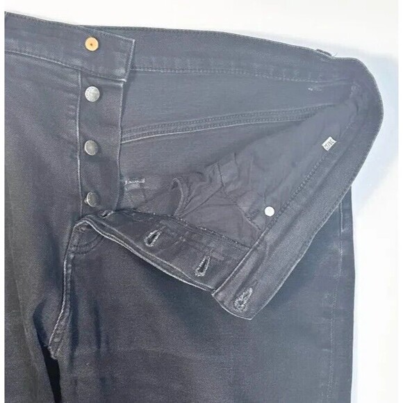 Cheap Monday Jeans Men’s 34/32 Dark Denim Black Straight Leg In Law - Picture 5 of 10